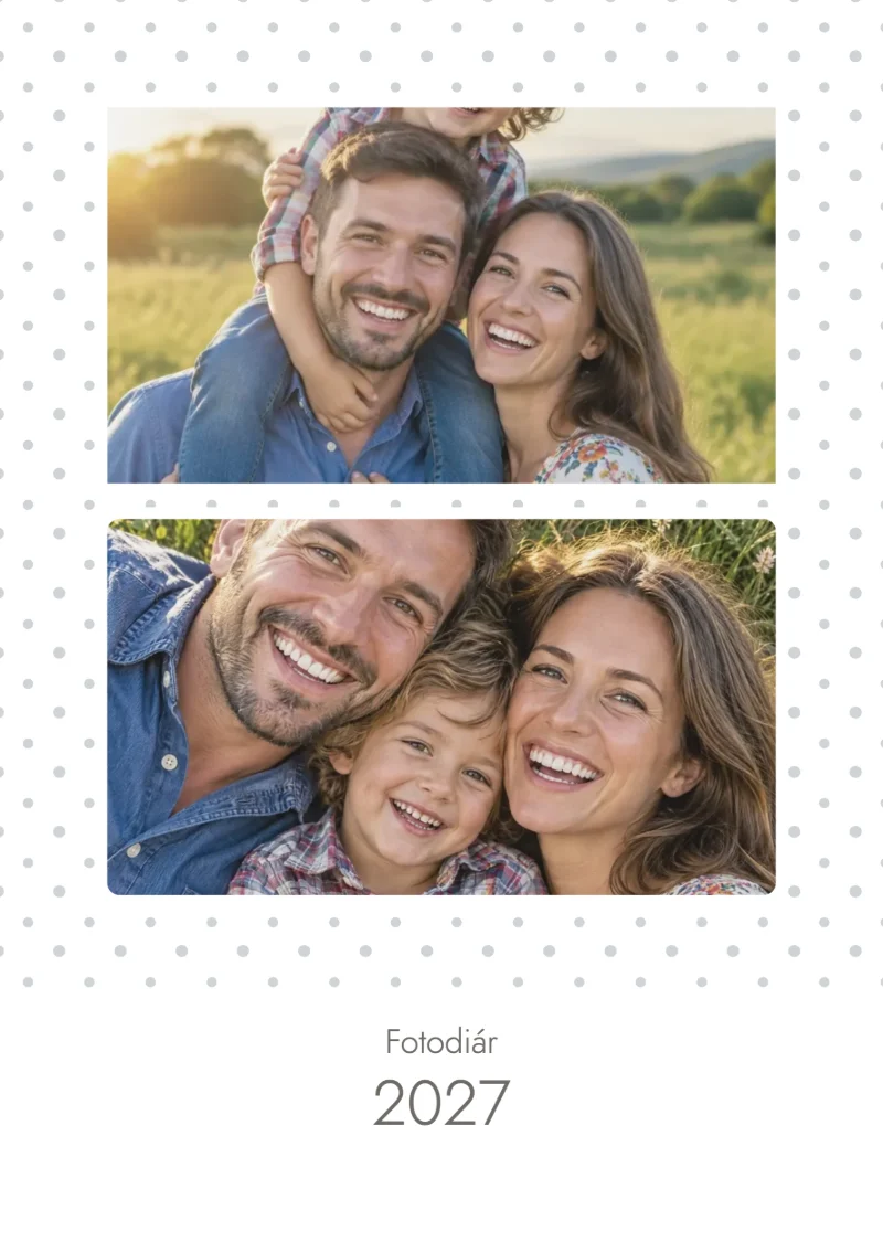 Obálka fotodiáře A5 Puntíkované duo