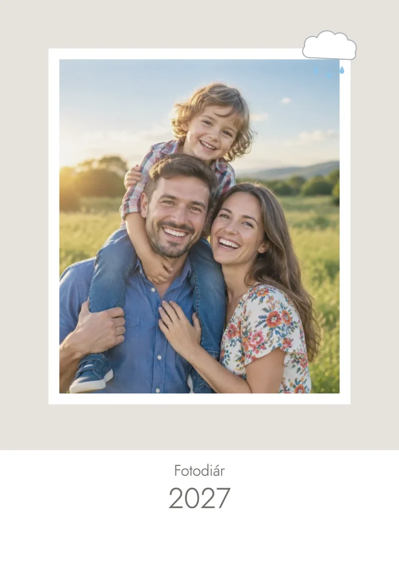Obálka fotodiáře A5 Šedý mráček